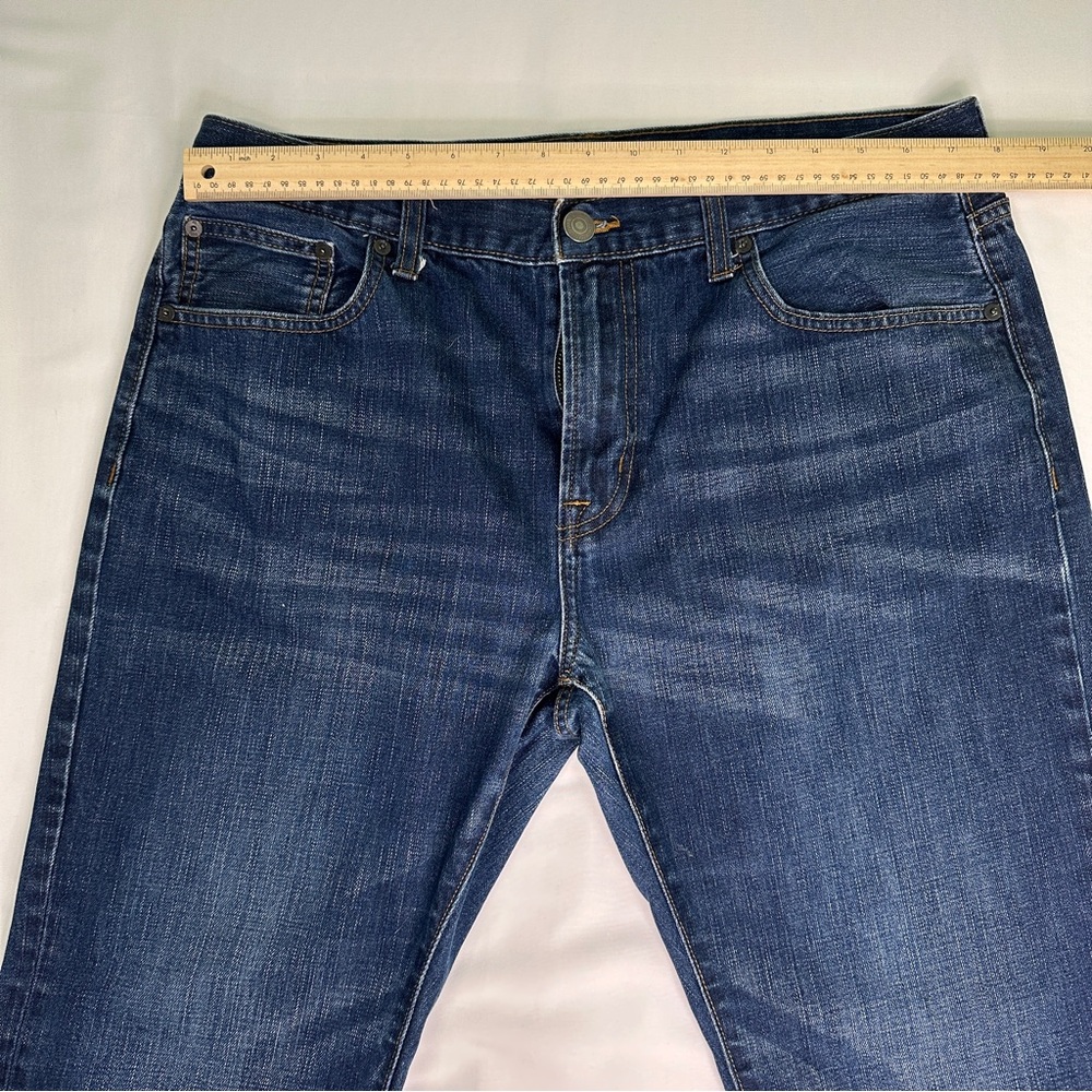 American Eagle Outfitters Men's Dark Blue Straight Jeans 36W X 32L - Picture 2 of 9